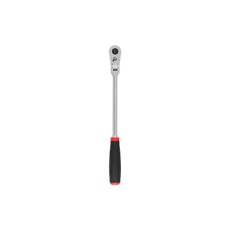 Tekton 3/8 Inch Drive x 12 Inch Flex Head Quick-Release Comfort Grip Long Ratchet SRH32112